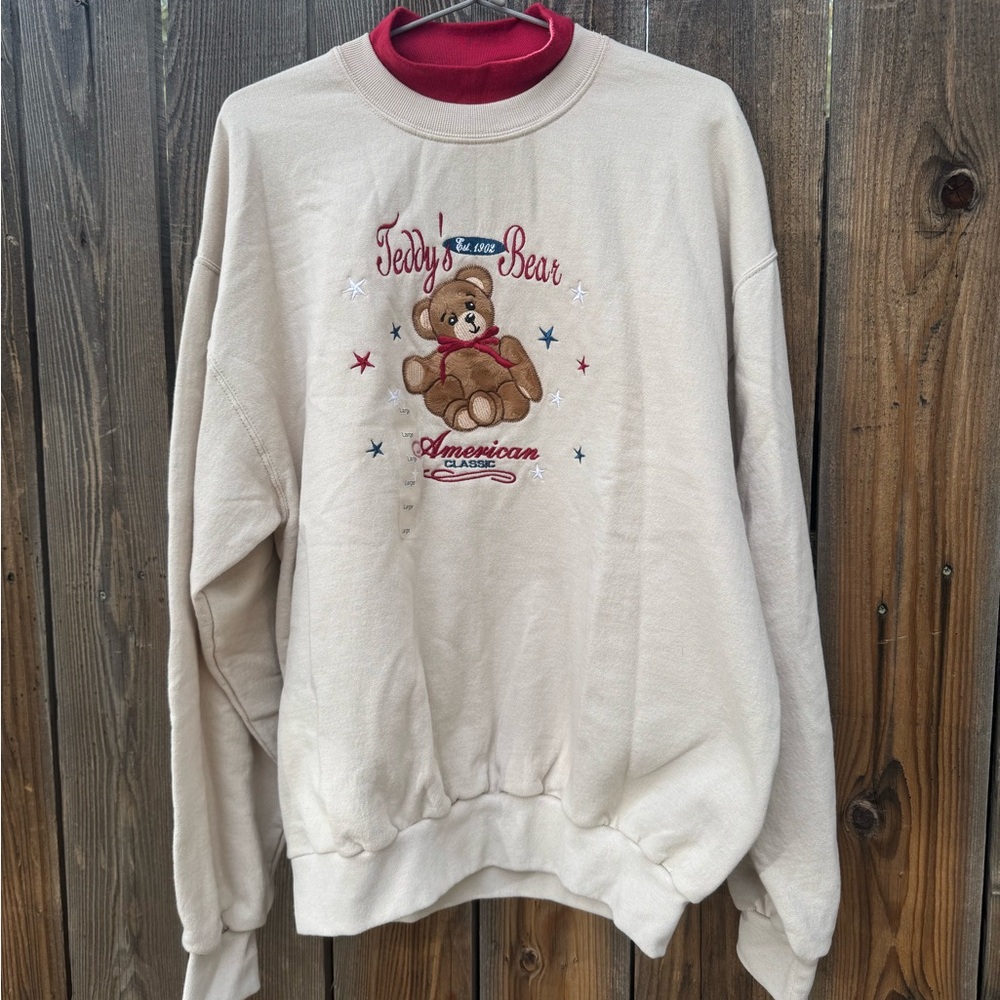 Vintage granny American teddy bear sweatshirt